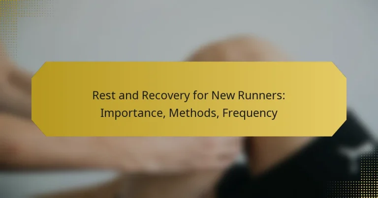 Rest and Recovery for New Runners: Importance, Methods, Frequency